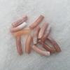 14-цветные акриловые бусины под нефрит с изогнутой трубочкой - Мраморный цветок, С-образной формы, для DIY украшений и аксессуаров