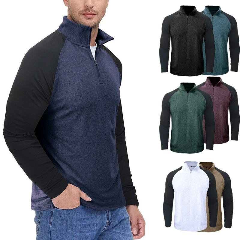 Мужские рубашки поло Гольф-поло для мужчин Футболка с длинным рукавом Мужские повседневные поло