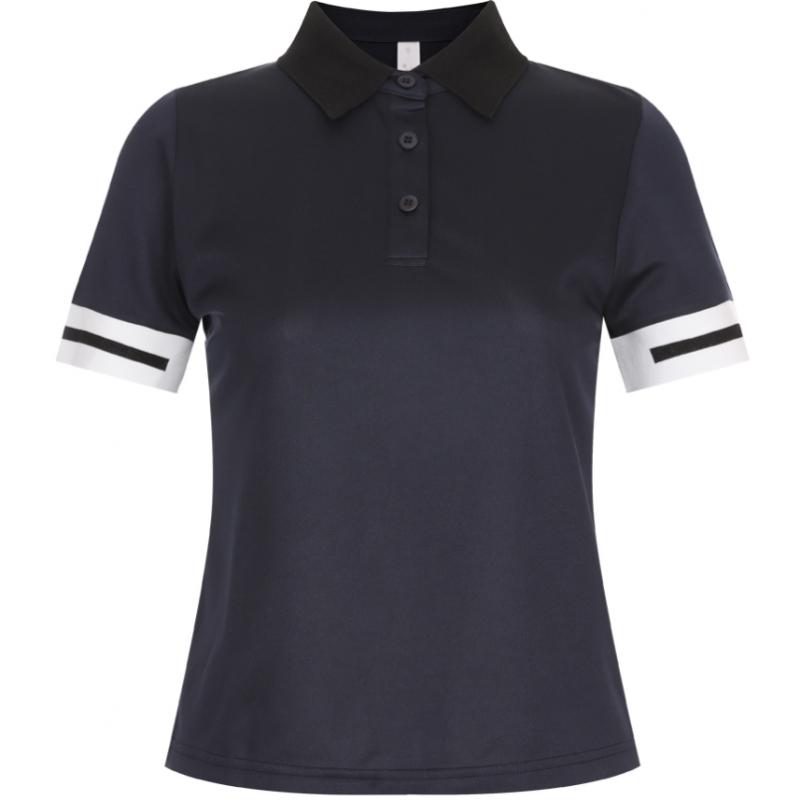 Shop Women S Collared STreTch ShorT Sleeve Golf T ShirT Blue Lb wSh 20690