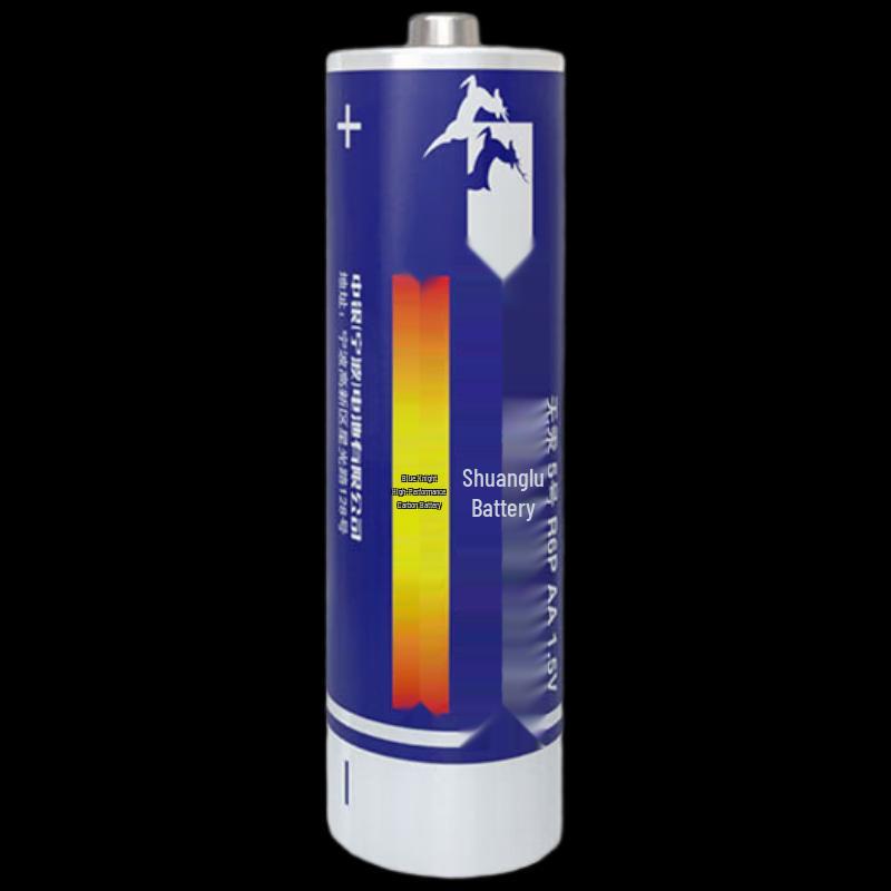 Shuanglu Blue Knight R6P AA 1.5V Carbon-Zinc Batteries (12-Pack) CN plug (adapter included)
