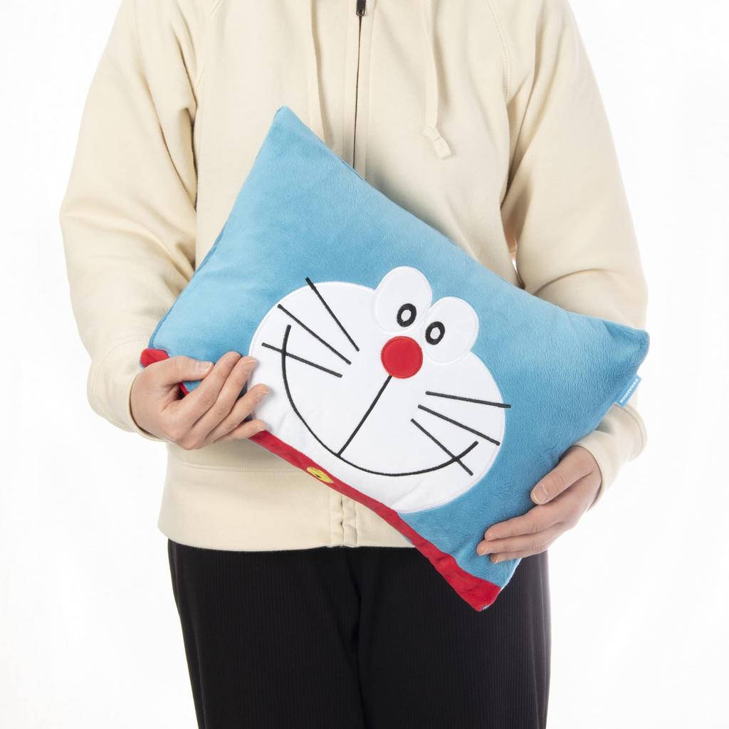 MORIPiLO Подушка Morishita Doraemon 28x39 см, мягкая игрушка, подушка, товары для персонажей Shogakukan, синяя 4620078, детская