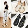Mary Jane Loafers Women's  Spring British Style Casual Shallow Mouth Student Single Shoes Small Fragrant Wind Side Buckle Small Leather Shoes