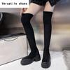 Street Style Platform Stretch Women Over The Knee High Boots Fashion Thick Heels Shoes Keep Warm Ladies Long Botas De Mujer
