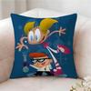 Ddexters Laboratory Anime Pillow Case Pillowcase Doublesided Printed Sofa Cushion Bedroom Headboard Pillow
