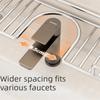 No-Drill Sink Shelf Foldable Foot Bathroom Organizer Non Punching Faucet Storage Rack  Countertop
