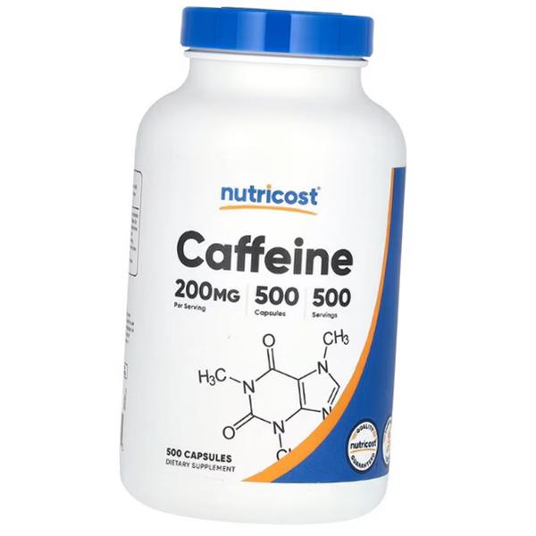 Кофеин в капсулах, Caffeine 200, Nutricost (11647002)