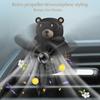 Автомобильный освежитель воздуха медведь пилот вентиляционное отверстие диффузор для духов вращающийся пропеллер воздуховыпускное отверстие аромат милый мультяшный декор авто
