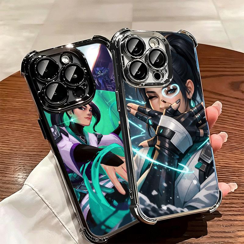 V-Valorant Sage Мягкий чехол для телефона iPhone 15 16 17 Air 14 Pro Max 16E Plus 13 12 Mini С покрытием Защита от падения Fundas