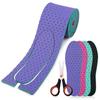 Self-cut Mesh Insoles for Sport Shoes Women Men Foot Soles Shock Absorption Inserts Cushions Adult Kids Comfortable DIY Shoe Pad