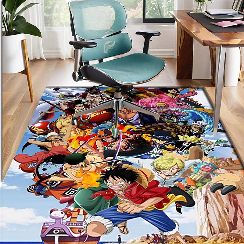 Ковер с узором One Piece, Коврик для помещений/улицы, для пикника, игровой комнаты, спальни, офиса, гостиной, ковер для декора дома, подарок на день рождения