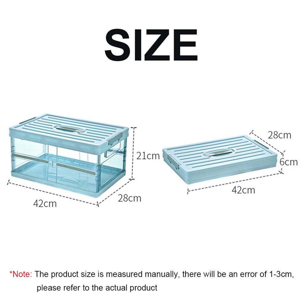 Household Transparent Storage Box Car Trunk Storage Box Finishing Box Sundries Book Box Storage Box