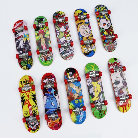 Yousheng Finger Скейтборд Игрушка Дети Развивают координацию рук и глаз Мини-фингерборды Снятие стресса Finger Skater Настольная игрушка в подарок для детей