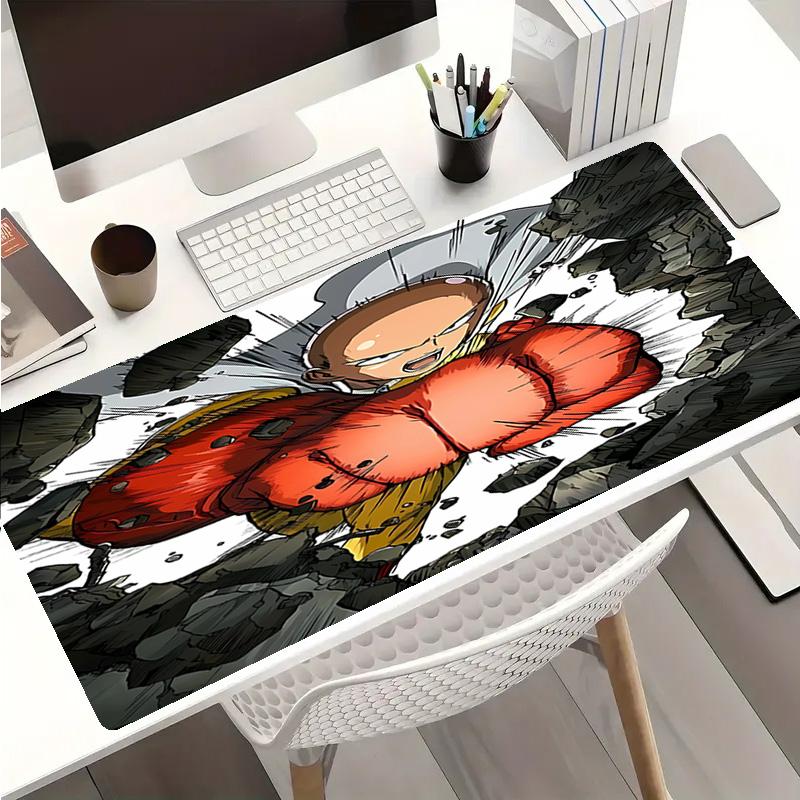 One Punch Man Saitama Mouse Pad - Non-Slip Rubber Base, Smooth Surface for Work,Gaming,Office,And Home Use, Desk Mouse Pad