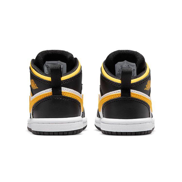 Кроссовки Air Jordan 1 Mid TD Black University Gold Baby White Pollen 640735-177