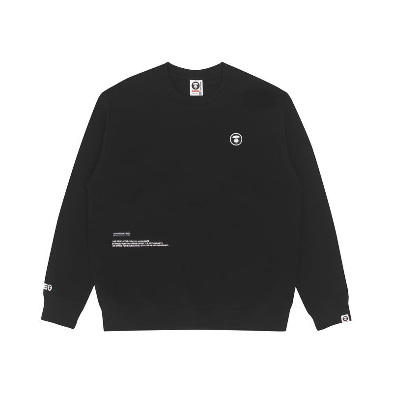 Aape By *A Bathing APE® Ape Head Patch Crew neck Sweatshirt AAPSWM3897XXJ