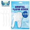 Зубные нити в индивидуальной упаковке – 100 шт. Высококачественная тонкая полимерная нить для семейного использования