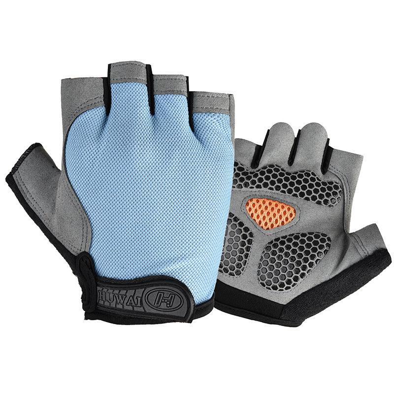 Новые весенне-летние перчатки для велоспорта на открытом воздухе с половиной пальцев, мужские, фитнес, противоскользящие и ударопрочные, парные перчатки для велоспорта