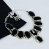 Natural Black Spinel Gemstone Handmade 925 Sterling Silver Electroform Necklace, Black Spinel Silver For Wife Unisex Necklace, Party Wear Gifts