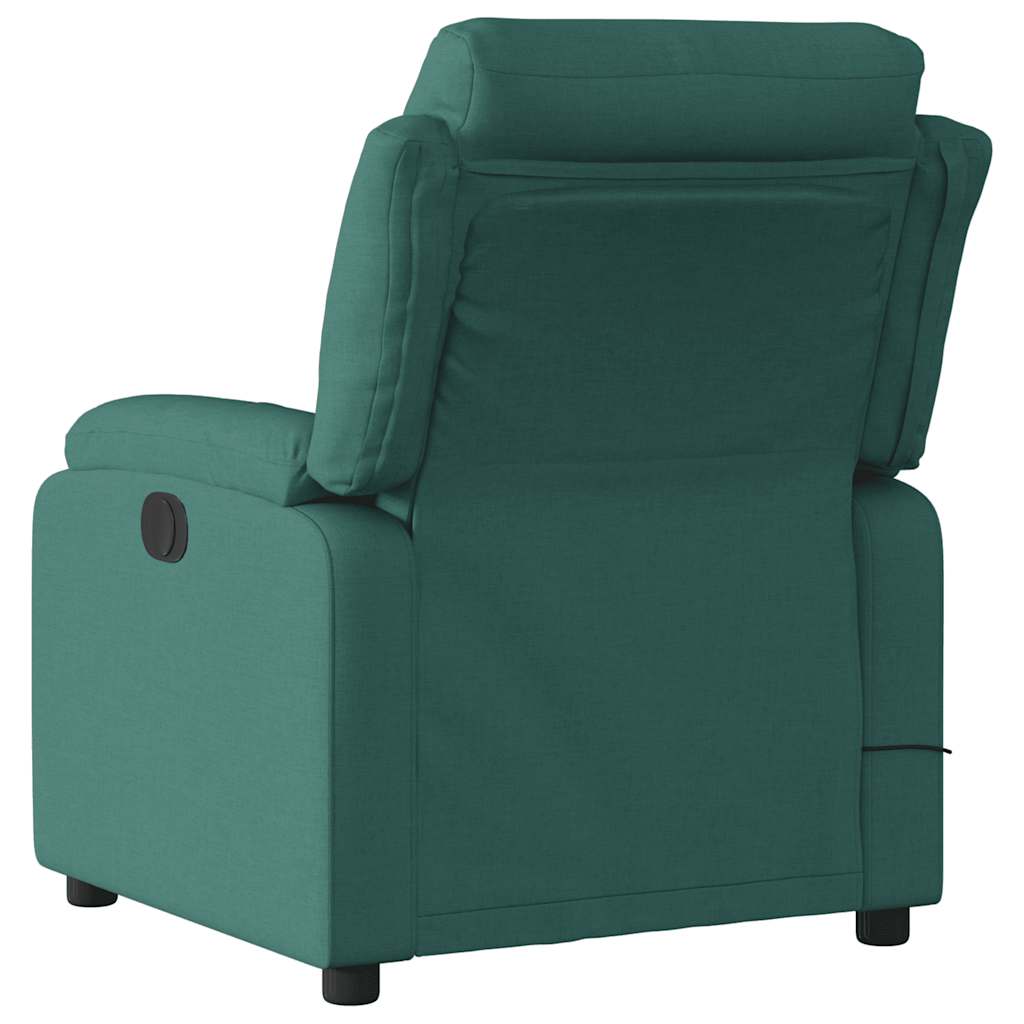Massage Chair Dark Green Fabric
