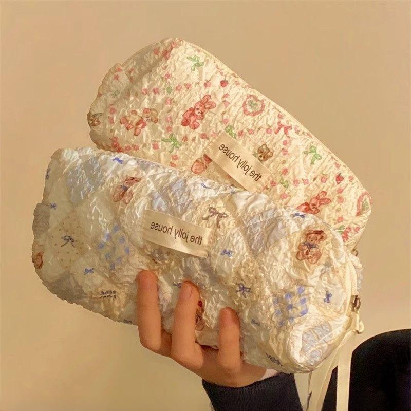 Пенал и косметичка с текстурированной поверхностью, высокая стоимость, симпатичная, вместительная, сумка для хранения канцелярских принадлежностей для девочек, для студентов