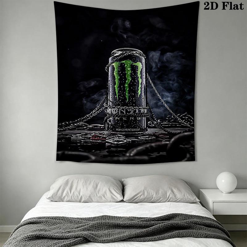 Monster Energy Power Can Threepiece Set 1 Duvet Cover 2 Pillowcase Without Core Duvet Cover And Pillowcase Soft And Comfortable
