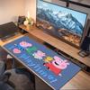 Peppa Pig Print  Cushion Non-slip Laptop Tablet Big Mousepad XXL Mat Mini PC Playmat With Lock edge