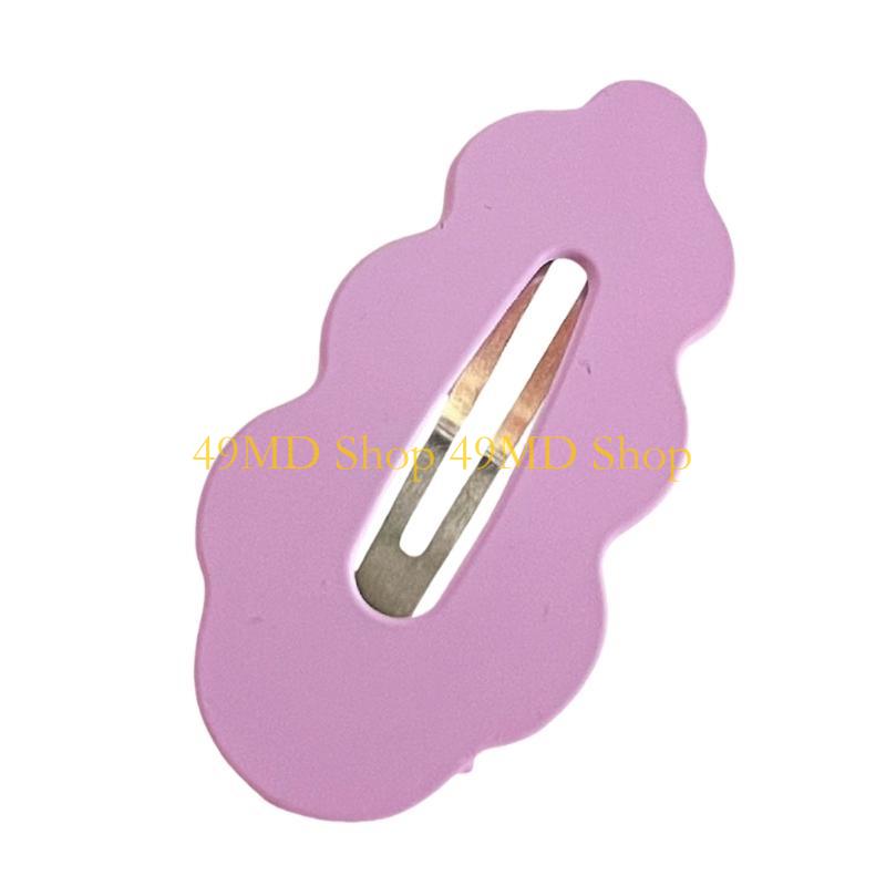 49MD Flat Clip Hairpin Barrettes Casual Cloud Headwear Bunches Clip Simple Hair Clip Photo Props
