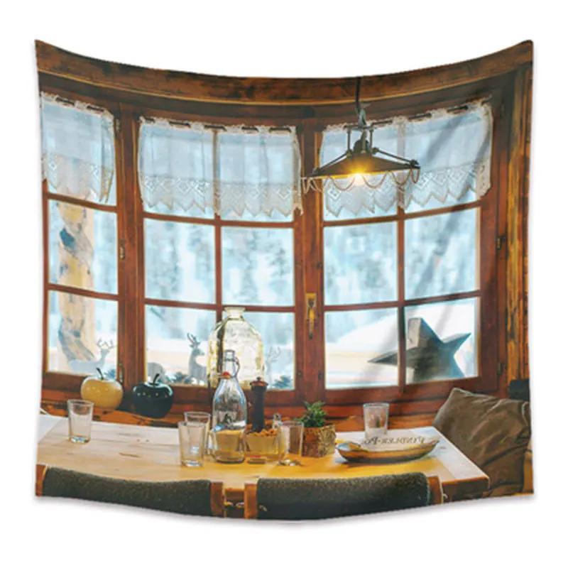 Гобелен для гостиной, фоновая роспись, пляжный коврик, украшение для дома, простой и свежий персонаж, настенный