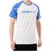 Adidas Neo T Shirts Men's White Crew Neck Moderate AZ8422