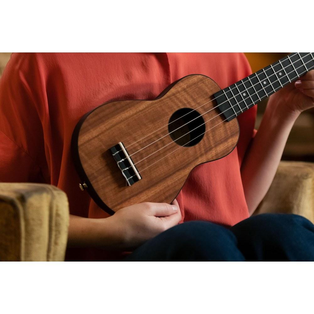Ortega Guitar K3-ACA Ukulele Set Keiki Soprano Acacia Top ABS Resin Body Tuner Strap Pick Special Bag 5 Pieces