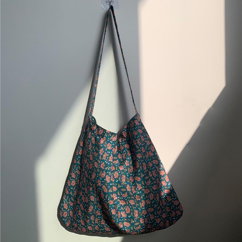 Вельветовая холщовая сумка на плечо с леопардовым принтом - Корейский стиль, Новый летний литературный дизайн для колледжа