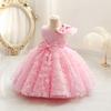 Girls Princess Tulle Dress Kids Formal Party Gown Birthday Wedding Prom