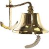 Bell Ship17.78 Cm Nautical Solid Brass with Anchor Wall Mount Brass Polished Finish Décor,  Home, Office, Bar  Nautical Gift