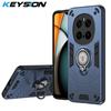 KEYSION Противоударный чехол для HONOR Magic 7 Pro 5G, защитное кольцо для камеры, подставка, задняя крышка для телефона Huawei Magic 7 Pro 5G