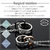 Pair Necklace Surgical Stainless Steel Pendant Metal Allergy Friendly 5A Zirconia [aliba]