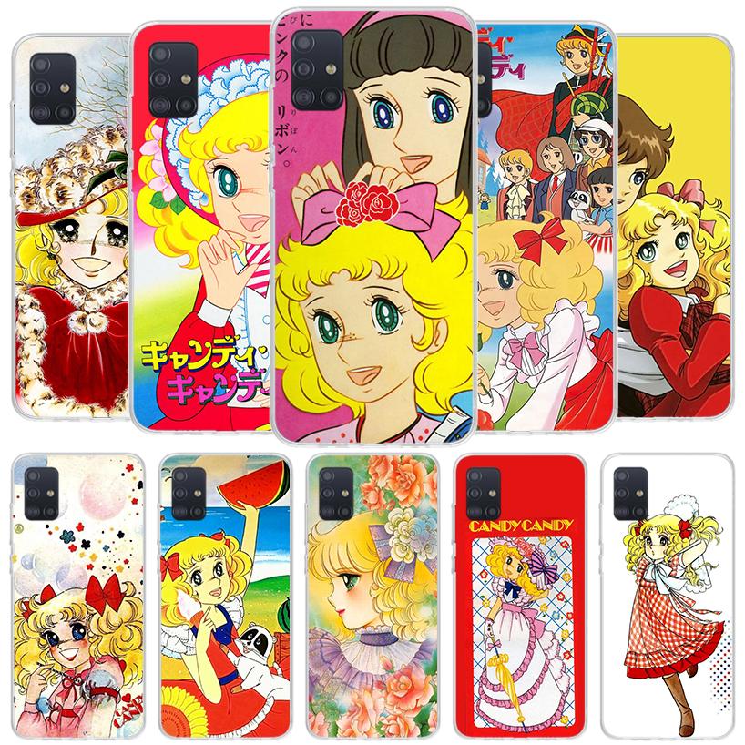Anime Candy Cover Phone Case For Samsung Galaxy A12 A22 A32 A52 A72 A02S Phone Case Note 20 Ultra 10 S10 Plus A51 A71 A50S A20S