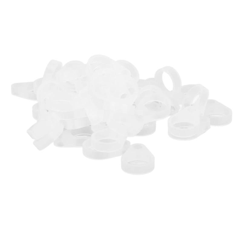 50pcs Hearing Aid Silicone Loop Flexible Silicone Audiphone for Lanyard Hearing Aid Clip Adaptor Deaf-aid General Accessories