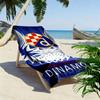 Dinamo Zagreb Print Beach Towel, Large Soft Quick Dry Towel for Beach Camping Swimming