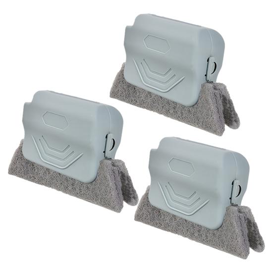 Window Track Scrubber Double-Sided Brush Set with Removable Sponge Car Vents