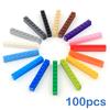 Конструктор Bricks DIY Образовательный Творческий Совместимый 100 шт. Толстые 1x8 Точек Строительные Блоки Фигурки Размер С 3008 Пластик для Детей