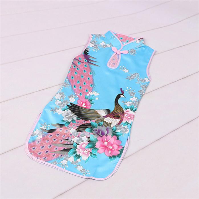 Летние детские костюмы Cheongsam Детские костюмы в китайском стиле