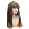 Желтый Лазерный Волос Черные Длинные Прямые Волосы высококачественный Синтетический Парик-Подходит для Ежедневной Носки Аниме Вечеринок
