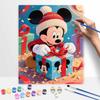 Disney digital oil painting Mickey Mouse Christmas gift hand painting home decoration painting