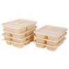 Reinforced Corn Starch Four-Compartment Disposable Bento Box