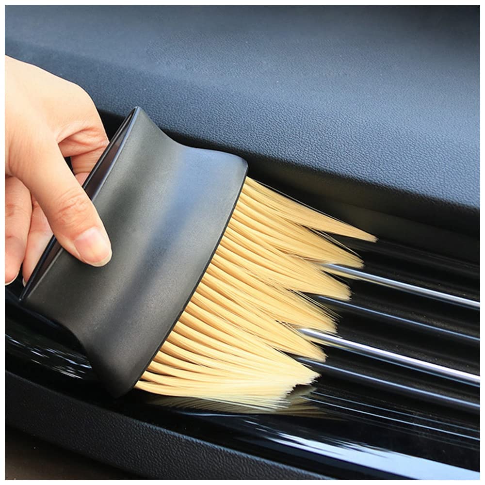 Automotive Interior Dust Car Cleaning Brush Soft Bristle Detail Brush Dusting Tool for Car Air Conditioning No Brush, Duster, Dashboard, Vents,
