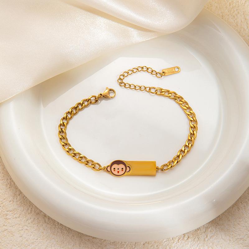 Браслет-жетон для щенка из нержавеющей стали: Стильные, креативные и универсальные украшения в стиле легкой роскоши