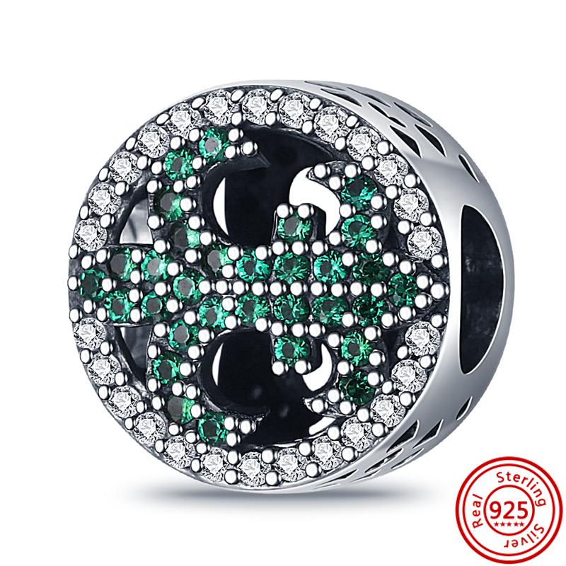 S925 серебро бабочка цветок сердце четырехлистный клевер навсегда любовь бусины подходят оригинальные подвески браслет ювелирные изделия