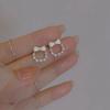 Summer Bow-tie Pearl Earrings Niche Design Sense High-end Light Luxury Korean Earrings