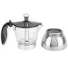 4/6 Cups Visible Moka Pot Stainless Steel Espresso Italian Coffee Machine  Induction Cooker