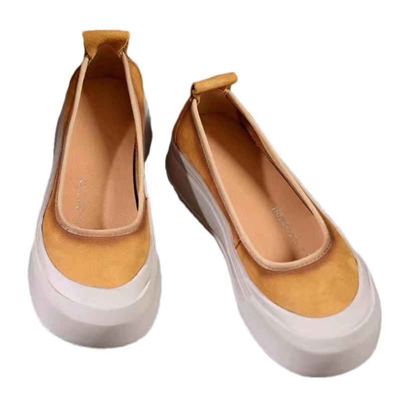 Неглубокие плоские женские туфли на платформе, лоферы, повседневная дизайнерская обувь, осень 2024, сандалии, новый тренд, удобные прогулочные туфли Chaussures Femme